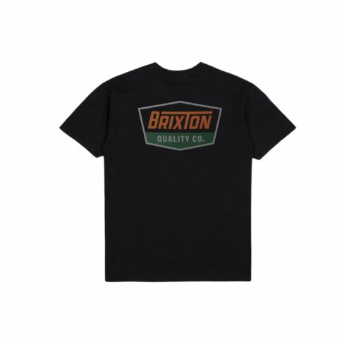 Brixton Regal Short Sleeve T-Shirt Black Rust - Image 2