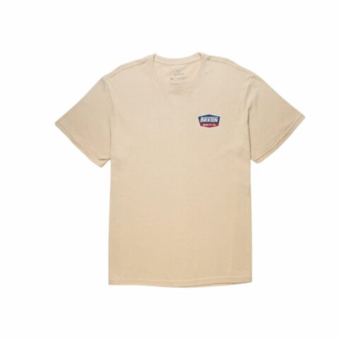 Brixton Regal Short Sleeve T-Shirt Cream Navy