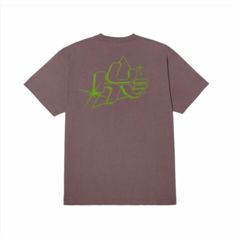 HUF Glow Short Sleeve T-Shirt Light Plum - Image 2