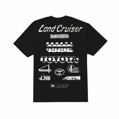 HUF x Toyota Rosetta Short Sleeve Tee Black - Image 2