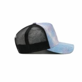 Mitchell & Ness Seattle Mariners Cooperstown Springtime Cord Mesh Trucker Snapback Hat Tie Dye Black