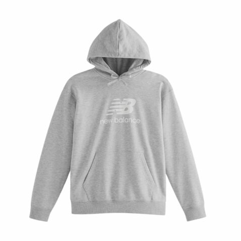 New Balance Sport Essentials French Terry Logo Logo Pullover Hoodie Athletic Grey