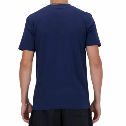 New Balance Sport Essentials Logo Short Sleeve T-Shirt Dark Navy - Image 3