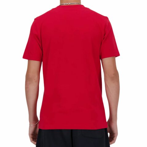New Balance Sport Essentials Logo Short Sleeve T-Shirt Red - Image 3