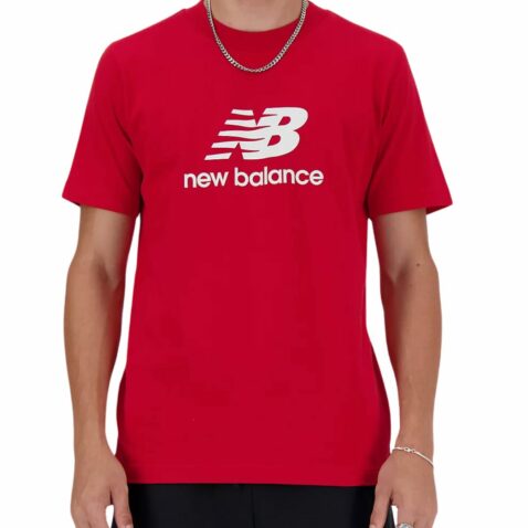 New Balance Sport Essentials Logo Short Sleeve T-Shirt Red