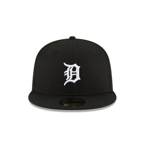 New Era 59Fifty Detroit Tigers Fitted Hat Black White - Image 2