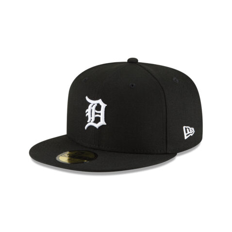 New Era 59Fifty Detroit Tigers Fitted Hat Black White