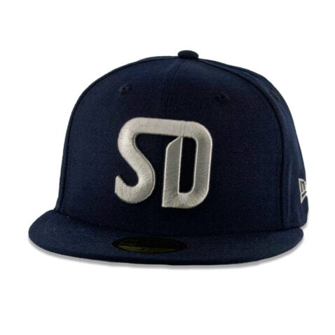 New Era 59Fifty San Diego Football Club SDFC SD Logo Fitted Hat Dark Navy Metallic Silver - Image 2