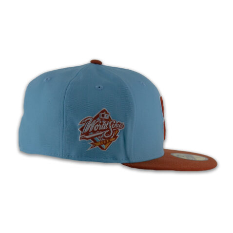 New Era 59Fifty San Diego Padres Color Block Fitted Hat Doscientos Blue Copper - Image 6