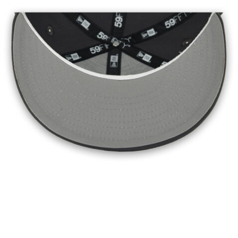 New Era 59Fifty San Diego Padres Graffiti Script Fitted Hat Dark Graphite Gray Neon Green - Image 7