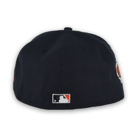 New Era 59Fifty San Diego Padres Graffiti Script Fitted Hat Dark Navy Orange White - Image 5