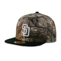 New Era 59Fifty San Diego Padres Two Tone Fitted Hat Realtree Camouflage Black