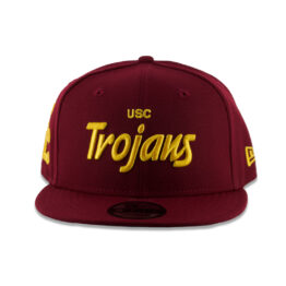 New Era 9Fifty USC Trojans Script Adjustable Snapback Hat Cardinal Gold