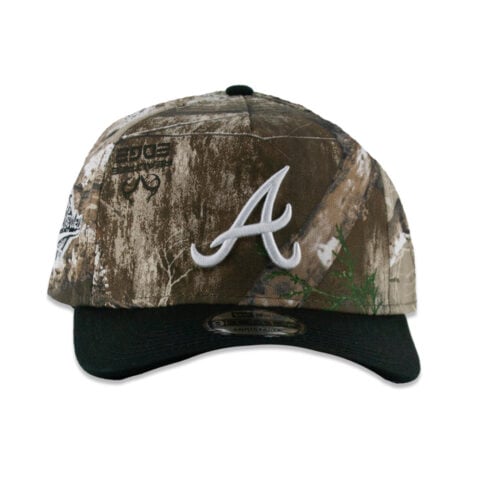 New Era 9Forty Atlanta Braves Two Tone A-Frame Snapback Hat Realtree Camouflage Black - Image 2