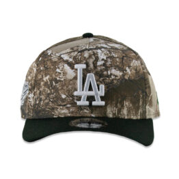 New Era 9Forty Los Angeles Dodgers Two Tone A-Frame Snapback Hat Realtree Camouflage Black