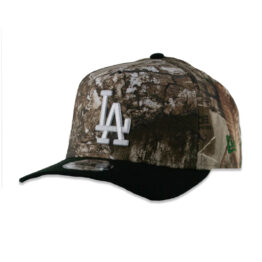 New Era 9Forty Los Angeles Dodgers Two Tone A-Frame Snapback Hat Realtree Camouflage Black