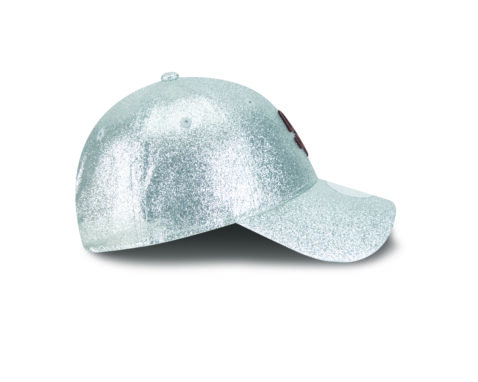 New Era 9Forty San Diego Padres Sparkly Snapback Hat Metallic Silver Brown - Image 6