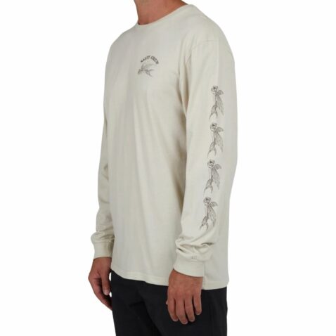 Salty Crew Kamikaze Premium Long Sleeve T-Shirt Bone White - Image 2
