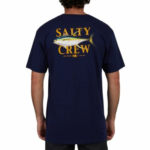 Salty Crew  Yellowfin Classic Short Sleeve T-Shirt Navy - Image 2