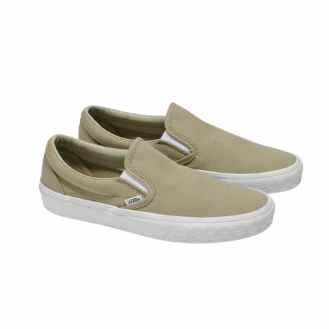 Vans Classic Slip-On Shoe Check Bumper Khaki - Image 2