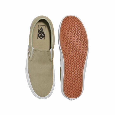 Vans Classic Slip-On Shoe Check Bumper Khaki - Image 3