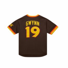 Mitchell & Ness San Diego Padres Authentic Tony Gwynn 1984 Road Jersey Brown Gold