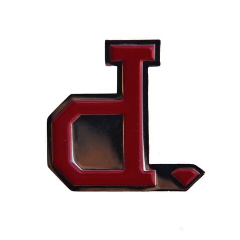 Diamond Supply Unpolo Enamel Pin Silver Red