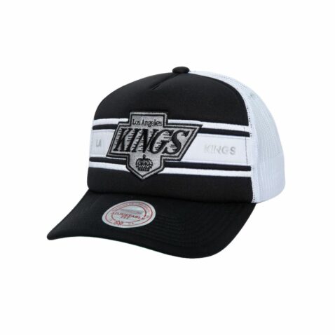 Mitchell & Ness Los Angeles Kings Sideline Trucker Snapback Hat Black