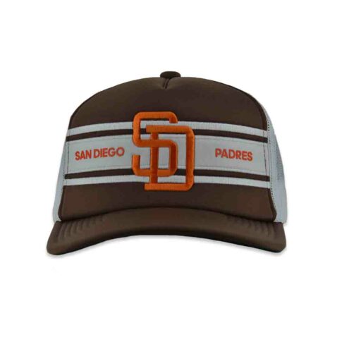 Mitchell & Ness San Diego Padres Sideline Trucker Cooperstown Snapback Hat Brown Mitchell & Ness San Diego Padres Sideline Trucker Cooperstown Snapback Hat Brown
