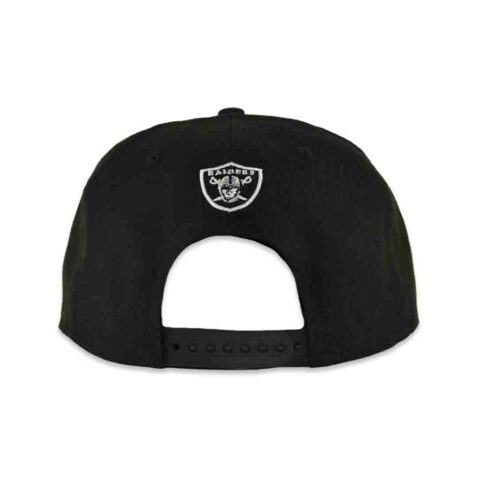 New Era 9Fifty CTO Las Vegas Raiders Script Snapback Hat Black White - Image 5