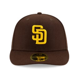 New Era 59Fifty Low Profile San Diego Padres 2024 Post Season Side Patch On Field Game Fitted Hat