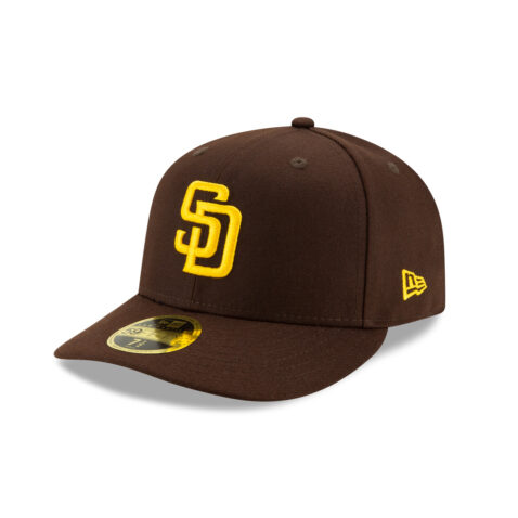 New Era 59Fifty Low Profile San Diego Padres 2024 Post Season Side Patch On Field Game Fitted Hat