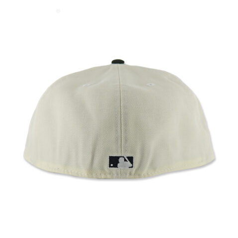New Era 59Fifty San Diego Padres Two Tone Fitted Hat Chrome White Black - Image 5