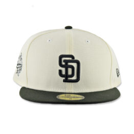 New Era 59Fifty San Diego Padres Two Tone Fitted Hat Chrome White Black