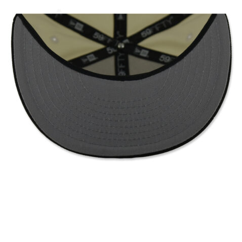 New Era 59Fifty San Diego Padres Two Tone Fitted Hat Chrome White Black - Image 7
