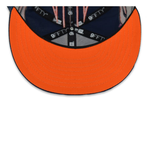 New Era 9Fifty Denver Broncos Helmet Snapback Hat Blue Orange - Image 7