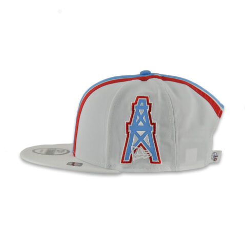 New Era 9Fifty Houston Oilers Helmet Snapback Hat Red White Blue - Image 4
