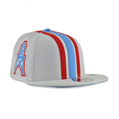 New Era 9Fifty Houston Oilers Helmet Snapback Hat Red White Blue - Image 3