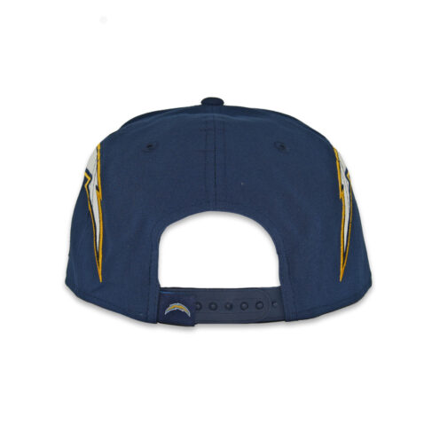 New Era 9Fifty Los Angeles Chargers Helmet Snapback Hat Dark Navy Blue Gold - Image 5