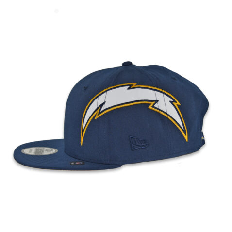 New Era 9Fifty Los Angeles Chargers Helmet Snapback Hat Dark Navy Blue Gold - Image 4