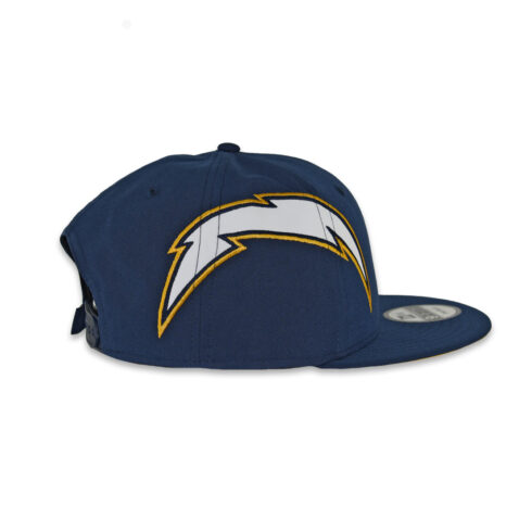 New Era 9Fifty Los Angeles Chargers Helmet Snapback Hat Dark Navy Blue Gold - Image 6