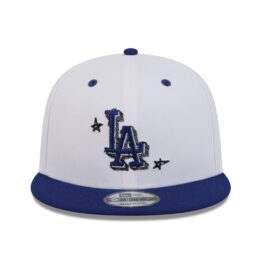 New Era 9Fifty Los Angeles Dodgers Official Doodles Snapback Hat White Royal Blue
