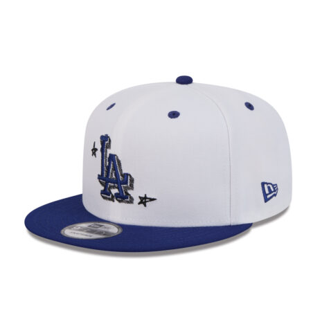 New Era 9Fifty Los Angeles Dodgers Official Doodles Snapback Hat White Royal Blue New Era 9Fifty Los Angeles Dodgers Official Doodles Snapback Hat White Royal Blue