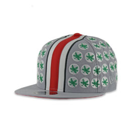 New Era 9Fifty Ohio State Buckeyes Helmet Snapback Hat Gray Scarlet Red