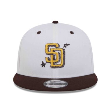 New Era 9Fifty San Diego Padres Official Doodles Snapback Hat White Brown New Era 9Fifty San Diego Padres Official Doodles Snapback Hat White Brown