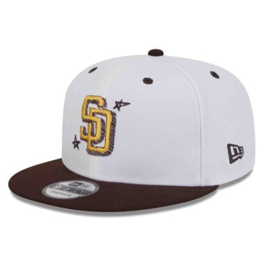 New Era 9Fifty San Diego Padres Official Doodles Snapback Hat White Brown New Era 9Fifty San Diego Padres Official Doodles Snapback Hat White Brown