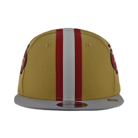 New Era 9Fifty San Francisco 49ers Helmet Snapback Hat Gold Red - Image 2