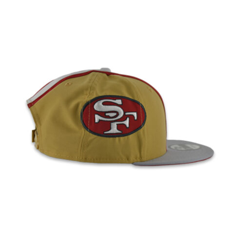 New Era 9Fifty San Francisco 49ers Helmet Snapback Hat Gold Red - Image 6