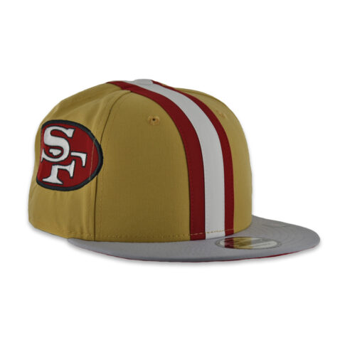 New Era 9Fifty San Francisco 49ers Helmet Snapback Hat Gold Red - Image 3