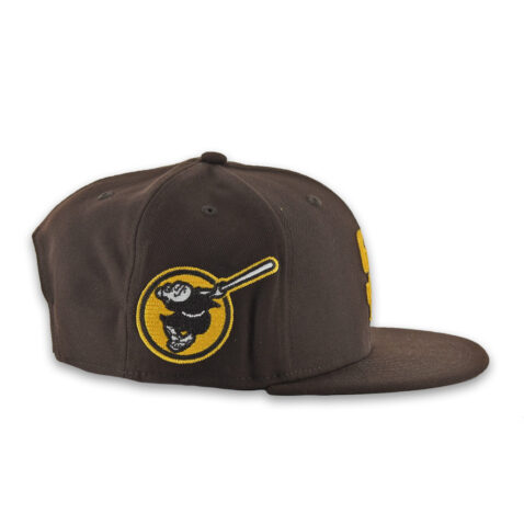 New Era 9Fifty x Alpha Industries San Diego Padres Snapback Hat Brown Gold - Image 6